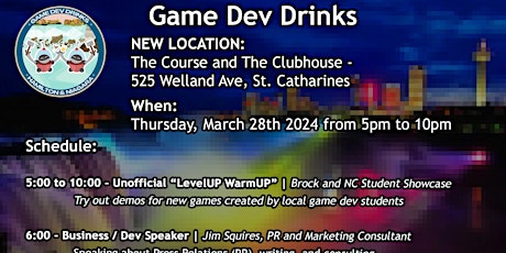 Game Dev Drinks Hamilton & Niagara