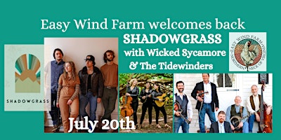 Imagem principal de Shadowgrass returns to EWF with Wicked Sycamore & The Tidewinders!
