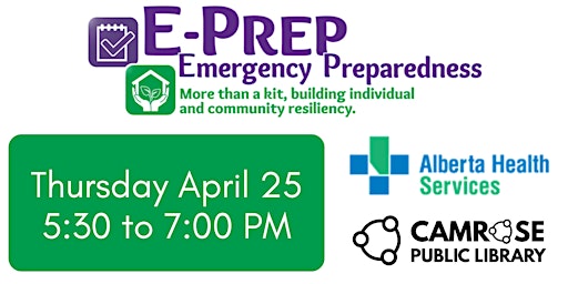 Primaire afbeelding van Emergency Preparedness (E-Prep) Workshop