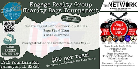 Back Roads Bash - Charity Bags Tournament thanks to Engage Realty Group