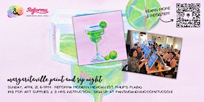 Margaritaville Paint and Sip at Reforma Modern Mexican primary image