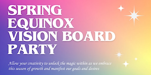 Spring Equinox Vision Board Party  primärbild
