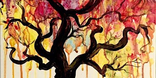 Surreal Tree Melting - Paint and Sip by Classpop!™ primary image