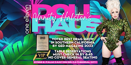 Primaire afbeelding van VIP Tables for Vanity's DollHaus