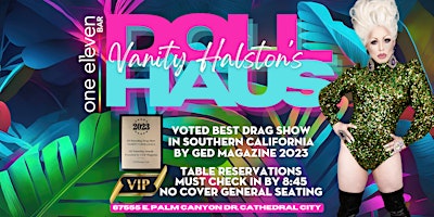Imagem principal do evento VIP Tables for Vanity's DollHaus