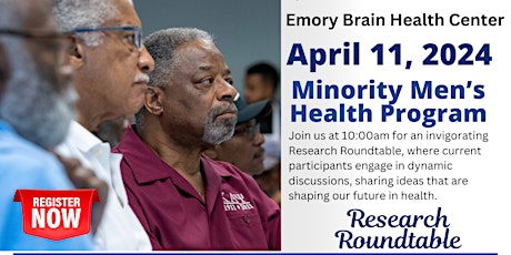 Minority Men's Health Program | April 11, 2024 primary image