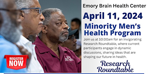 Imagem principal do evento Minority Men's Health Program | April 11, 2024