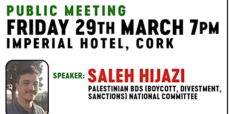 Public Meeting with Saleh Hijazi (BDS National Committee)