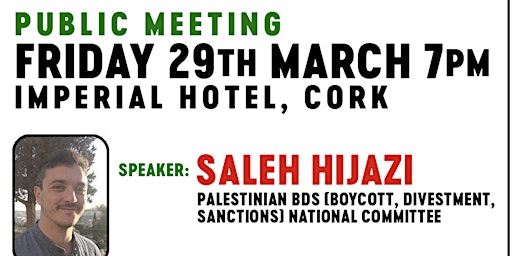 Primaire afbeelding van Public Meeting with Saleh Hijazi (BDS National Committee)