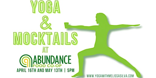 Imagem principal do evento May Yoga and Mocktails at Abundance Food Co-op
