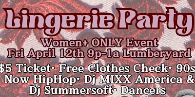 Hauptbild für Lingerie Party