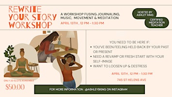 Imagem principal do evento "rewrite your story" mindfulness workshop