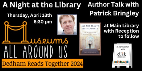 A Night at the Library with Author Patrick Bringley