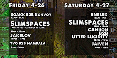 Imagen principal de SLIMSPACES PRESENTS : MOTHER CHUCKERS TAKEOVER : NIGHT 2