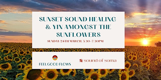 Immagine principale di Feel Good Flows Full Moon  - Sunset Sound & Yin amongst the Sun Flowers. 