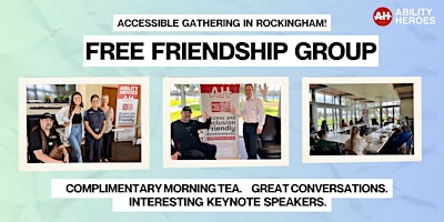 Imagem principal do evento Ability Heroes Friendship Group - Rockingham