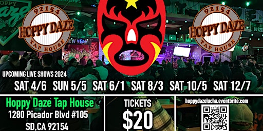 Live Lucha Libre Pro Wrestling at Hoppy Daze Tap House primary image