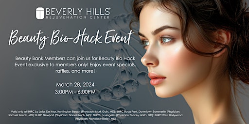 Imagem principal do evento BHRC BEAUTY BIO-HACK - WEST HOLLYWOOD