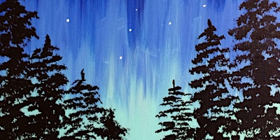 Aurora Through the Trees - Paint and Sip by Classpop!™ primary image
