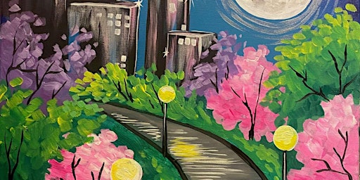 Primaire afbeelding van Moonlit Path To The City - Paint and Sip by Classpop!™