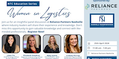 Imagen principal de NTC Educational Series: Women in Logistics Panel