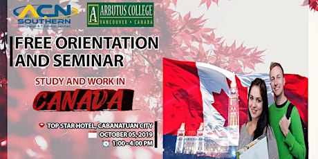 Study and Work in Canada FREE SEMINAR AND ORIENTATION primary image
