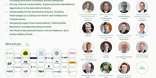 Hauptbild für The 2nd European Automotive Decarbonization and Sustainability Summit 2024