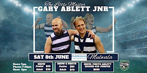 'The Little Master' Gary Ablett Jnr LIVE at ClubMulwala!  primärbild