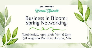 Image principale de Business in Bloom: Spring Networking