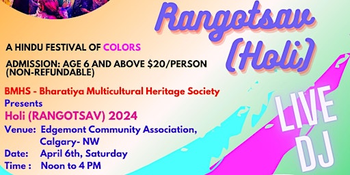 Primaire afbeelding van Rangotsav-2024 (Holi Celebration)