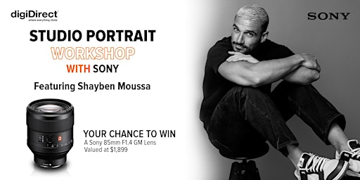 Studio Portrait Workshop with Sony - Featuring Shayben Moussa primary image