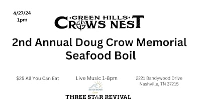 Imagem principal do evento 2nd Annual Doug Crow Memorial Seafood Boil