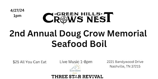 Imagem principal do evento 2nd Annual Doug Crow Memorial Seafood Boil