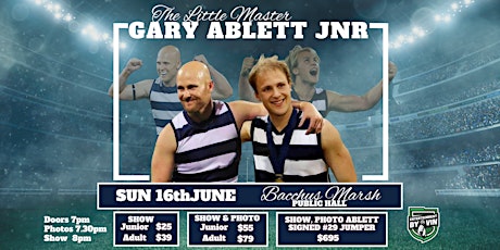 'The Little Master' Gary Ablett Jnr LIVE in Bacchus Marsh!