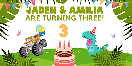 Jaden & Amilia 3 Years Birthday Party 登顶生日趴  primärbild