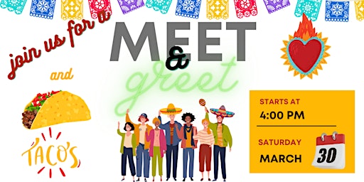 Primaire afbeelding van Meet & Greet: Enjoy Speaking Spanish and Having Delicious Tacos