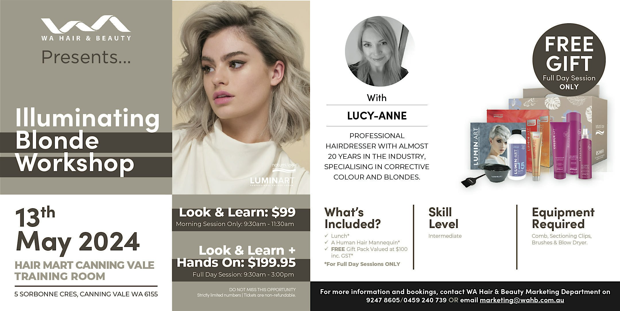 Illuminating Blonde Workshop – Look & Learn + Hands on