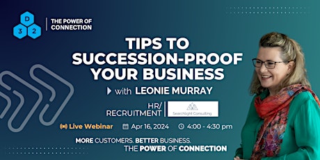 District32 Expert Webinar: Tips to Succession-Proof Your Business