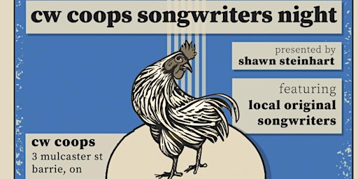 Barries Best Original Singers & Songwriters at CW Coops! primary image