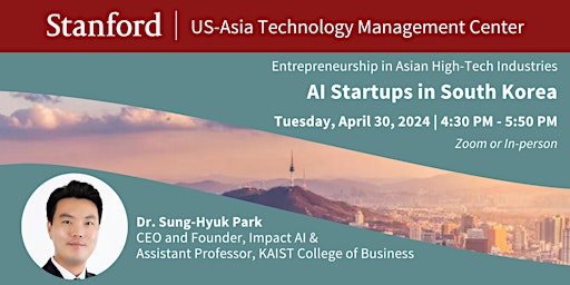 Imagem principal do evento AI Startups in South Korea
