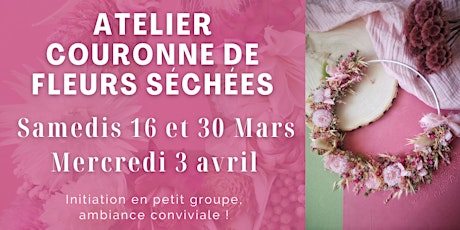 Atelier Couronne de Fleurs séchées en Loire-Atlantique (Pornichet)