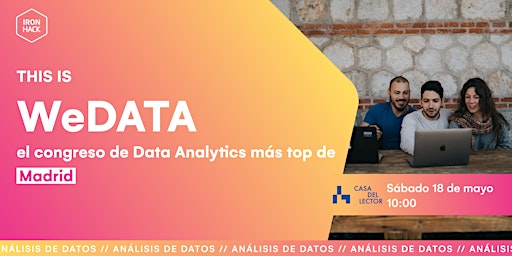 Primaire afbeelding van [MAD] WeData: El congreso de Data Analytics más Top de Madrid