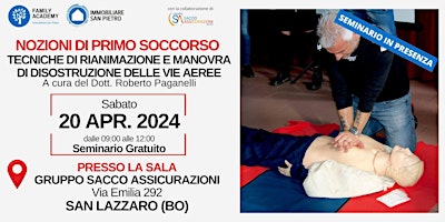 Primaire afbeelding van PRIMO SOCCORSO TECNICHE DI RIANIMAZIONE E MANOVRA DI HEIMLICH