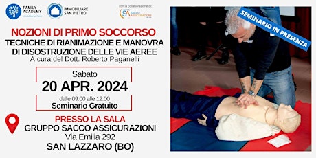 PRIMO SOCCORSO TECNICHE DI RIANIMAZIONE E MANOVRA DI HEIMLICH