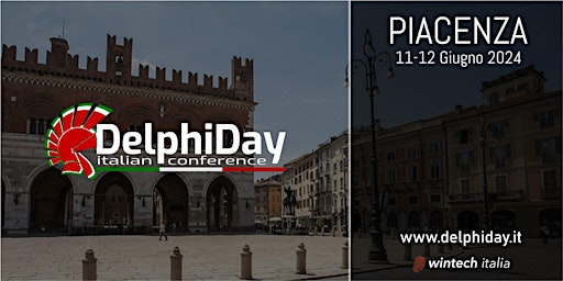 Imagem principal do evento Delphi Day 2024 Piacenza