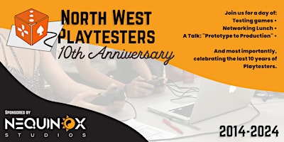 Imagem principal do evento North West Playtesters 10th Anniversary
