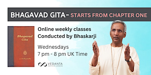 Imagem principal do evento Bhagavad Gita (Online Wednesday Class)