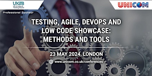 Testing, Agile, DevOps & Low Code Showcase: Methods and Tools primary image