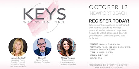 KEYS Women's Conference: unlock your identity, your vision and live free primary image