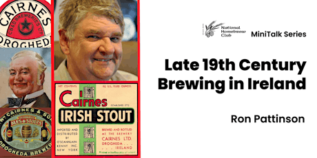 NHC MiniTalk: Ron Pattinson - late 19th Century brewing in Ireland primary image